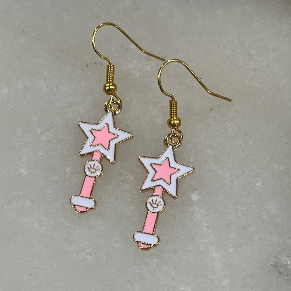 3/$30 Bundle • Cute Fairy Wand Earrings • Kawaii Fun Jewelry